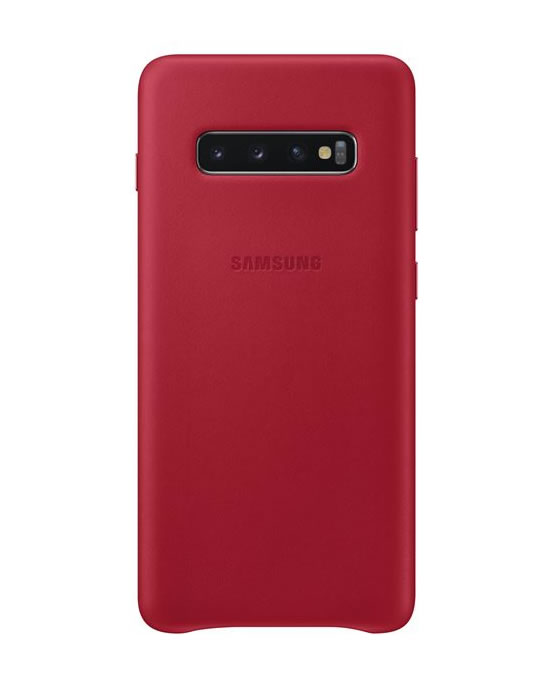 Samsung Leather Cover Galaxy S10 Plus Rojo